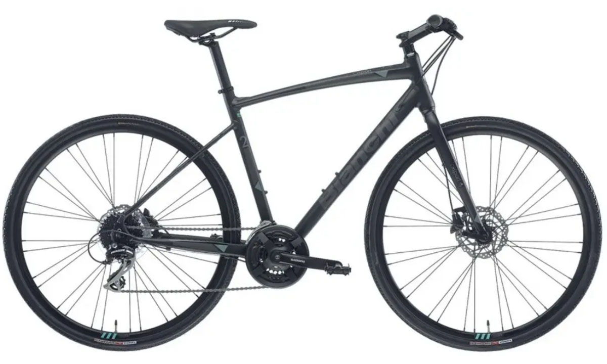 Фотография Велосипед BIANCHI City C-Sport Gent 2 Acera 24s Disc H Black/Graphite 55